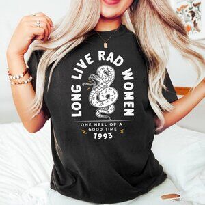 Long Live Rad Women T-Shirt | Boho Snake Feminist Tee